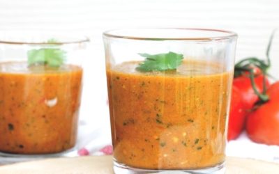 Roasted Peppers & Tomato Gazpacho Recipe